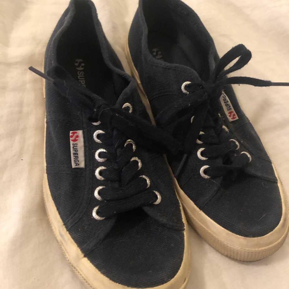 Navy Blue Superga Sneakers
